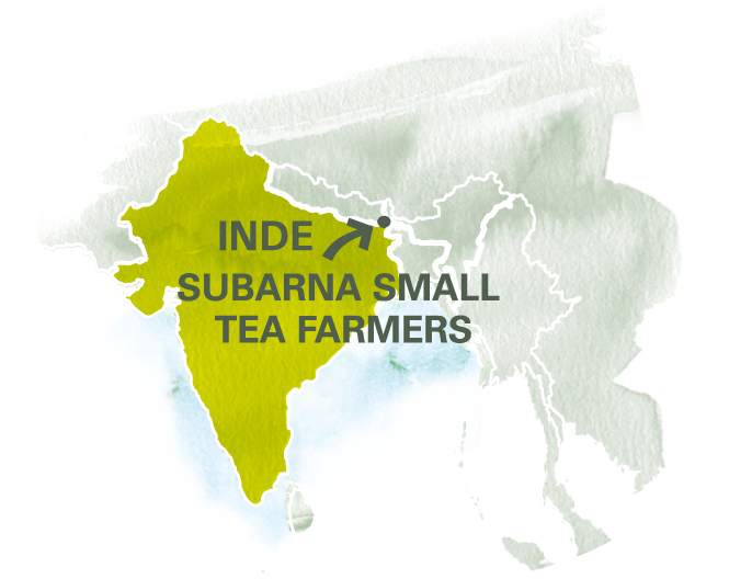 Carte de la coopÃ©rative SUBARNA en Inde